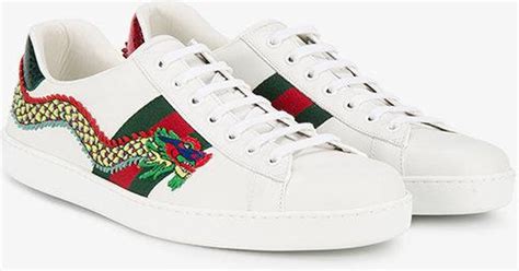 cheap gucci aces snakes|gucci ace embroidered sneaker dragon.